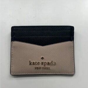 Kate Spade Black and Tan Card Holder